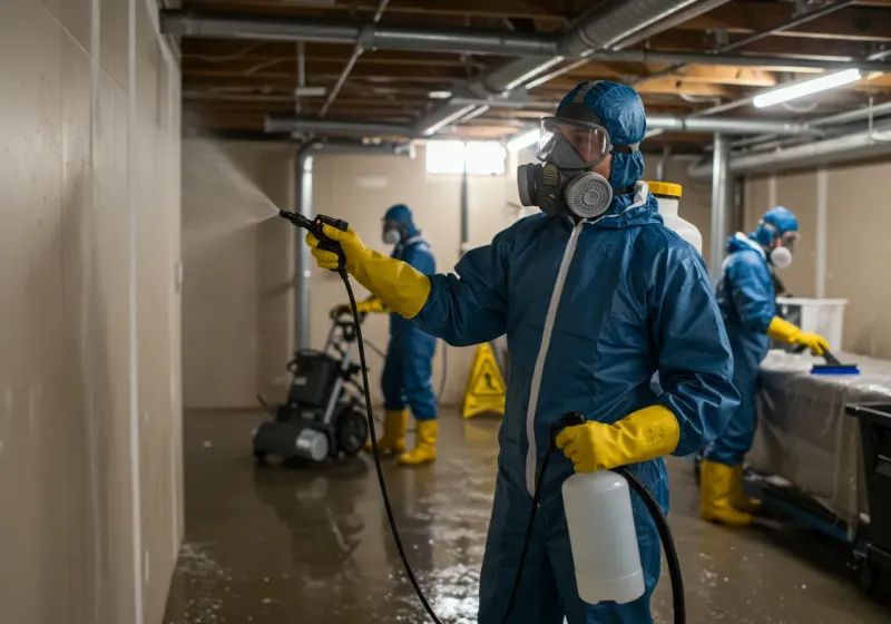 Basement Sanitization and Antimicrobial Treatment process in Cooperstown, ND